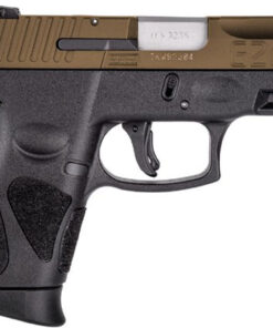 Taurus G2C Semi-Auto Pistol 1G2C93A12, 9mm, 3.2", Black Polymer Grip/Frame, Burnt Bronze Finish, 12 Rds