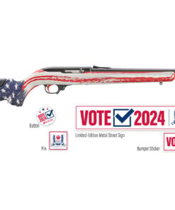 Ruger 10/22 7th Edition Collectors Edition 22LR Rifle with American Flag Stock, Street Sign, Bumper Sticker and Pin