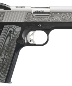 Ruger SR1911 Southport CT Edition 45 ACP Pistol with Stainless Steel Engraved Slide